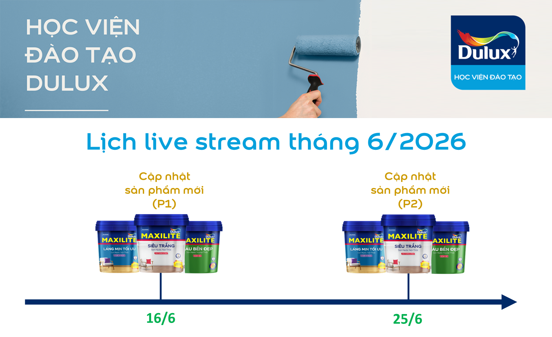 Chi tiết lịch Live stream tháng 6/2026